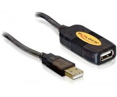 DELOCK kabelio USB 2.0 plėtinys. aktyvus 5m