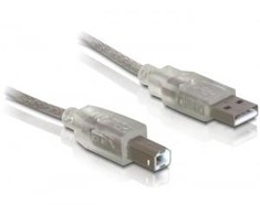 DELOCK Cable USB 2.0 A-B upstream male/female 0.5m