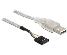 DELOCK USB kaiščio antraštė 5 kontaktai –>USB 2,0 70 cm