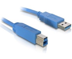 Delock kabelis USB 3.0 tipo A kištukas > USB 3.0 tipo B kištukas 3 m mėlynas