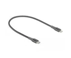 Delock Atblokuokite duomenų ir įkrovimo laidą USB Type-C™ prie žaibo pilko 0,5 m MFi