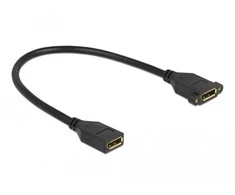 Delock DisplayPort 1.2 laidas, prijungtas prie lizdo, skirtas montuoti 4K 60 Hz 30 cm