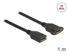 Delock DisplayPort 1.2 laidas su motele, skirtas montuoti 4K 60 Hz 1 m