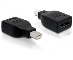 Delock Adapteris mini Displayport 1.2 vyriškas > Displayport moteriškas juodas