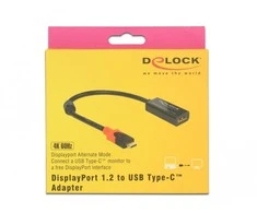 Delock DisplayPort adapteris, skirtas USB Type-C™ monitoriui 4K 60 Hz
