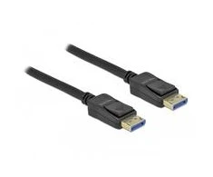 Delock DisplayPort kabelis 10K 60 Hz 54 Gbps plastikinis korpusas 2 m