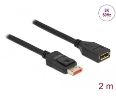 Delock DisplayPort ilgintuvas 8K 60 Hz 2 m