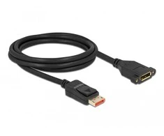 Delock DisplayPort prailginimo laidas montavimui 8K 60 Hz 2 m