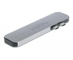 „Delock“ prijungimo stotelė, skirta „MacBook Dual HDMI 4K / PD / Hub“.