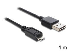 Delock Cable EASY-USB 2.0 Type-A kištukas > USB 2.0 Type Micro-B kištukas 5 m juodas