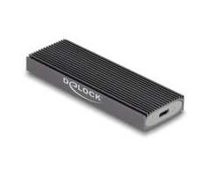 Delock Externes USB Type-C Combo Gehäuse für M.2 NVMe PCIe oder SATA SSD