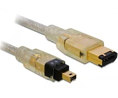 „FIREWIRE“ LAIDAS 1394A(M) 6 PIN->1394A(M) 4 PIN 1M DELOCK