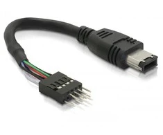 Kabelis Delock FireWire, Juodos spalvos (82379)
