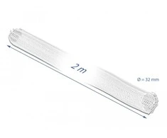 OPLOT NA KABLE DELOCK 2M 32MM RZEP Baltas POLIESTER