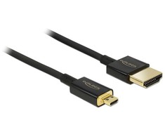 Kabelis Delock 3m juodas (84784)