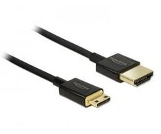 Kabelis Delock Juodas HDMI mini - HDMI (84778)