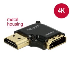 Delock HDMI/HDMI - HDMI - HDMI - Juodas