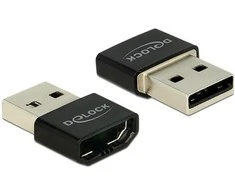 Delock adapteris HDMI-A lizdas > USB tipo A kištukas juodas