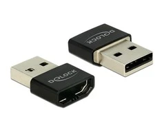 Delock adapteris HDMI-A lizdas > USB tipo A kištukas juodas