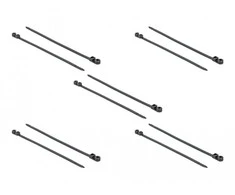 Delock DELOCK Kabelbinder mit Befestigungsöse L400xB7,6mm bl. 10St.