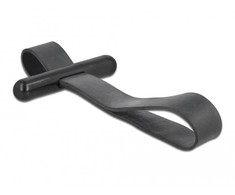 Delock Kabelbinder mit Gummischlaufe juodas