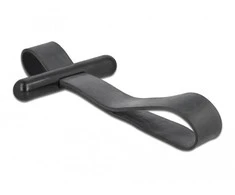 Delock Kabelbinder mit Gummischlaufe juodas