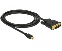 Delock Cable mini Displayport 1.1 vyriškas > DVI 24+1 vyriškas juodas 2 m