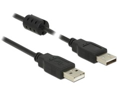 USB kabelis Delock USB-A – USB-A 3 m juodas (84892)