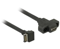 Delock USB 3.1 Gen2 kontaktų jungtis B raktas > 2x USB 3.1 Gen2 Type-A moteriškas 45 cm