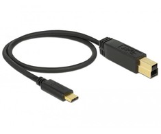 Delock kabelis USB 3.1 Gen 2 USB Type-C™ kištukas > USB Type-B kištukas 0,5 m juodas