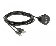 Delock USB garso instaliacijos laidas - lizdas + USB A lizdas 2m