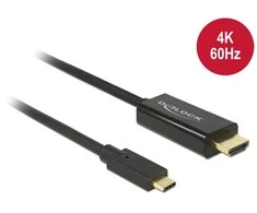 USB kabelis Delock USB-C - HDMI 3 m Juodas (85292)