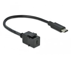 DELOCK Keystone modulis USB 3.0 C moteriai > USB 3.0 C kištukas su laidu
