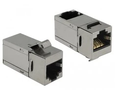 Delock Keystone RJ45 Buchse > Buchse Cat.6 90°