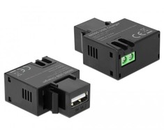 Delock Keystone Modul mit USB Typ-A Ladebuchse 1 A juodas