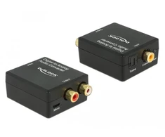 Delock adapteris AV Toslink - RCA (Cinch), juodas (63477)