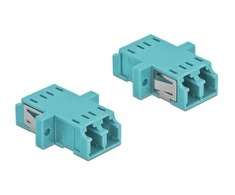 Delock LWL Kupplung LC Duplex Buchse / Buchse Multimode 2 vnt. hellblau