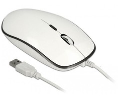 Pelė Delock 12532 - Ambidextrous - Optinis - USB Type-A - 3200 DPI - Baltas