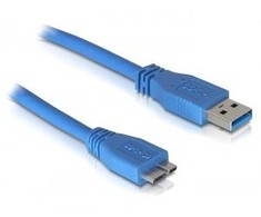 Delock kabelis USB 3.0 tipo A kištukas > USB 3.0 tipo Micro-B kištukas 2 m mėlynas