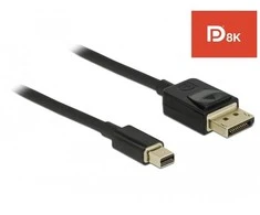 DELOCK Mini DisplayPort į DisplayPort kabelis 8K 60Hz 2m DP 8K sertifikuotas