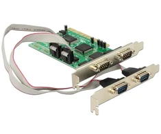 Kontrolierius Delock PKI - 4x nuoseklusis prievadas RS- 232 DB9 (89046)