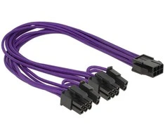 Delock Cable Power PCIe 6 kontaktų lizdas > 2 x 8 kontaktų vyriškas 30 cm