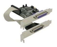 Kontrolierius Delock PCIE x1 - 2x Paralelus DB25 (89125)