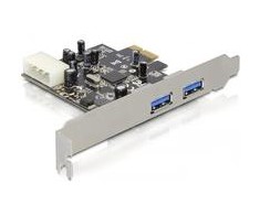 Kontroleris Delock PCIE 2.0 x1 – 2x USB 3.0 (89241)
