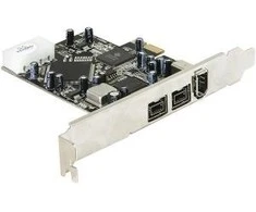 Delock PCI Express kortelė > 2 x išorinė FireWire B + 1 x išorinė FireWire A