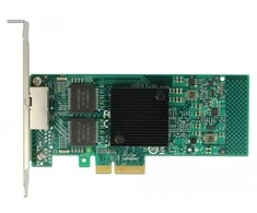 DELOCK PCI EXPRESS X1 2X RJ45 1GB TINKLO KORTELĖ, TAIKYKITE ŽEMUS PROFILIUS