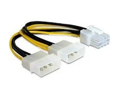DELOCK Cable PCI Express maitinimo šaltinis 8 kontaktai > 2x5,25 vnt.