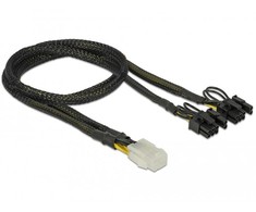 DELOCK PCI Express maitinimo kabelis 6 kontaktų lizdas > 2 x 8 kontaktų kištukas 30 cm
