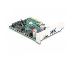 Delock PCI Express x4 Karte zu 1 x extern USB 10 Gbps Type-C Buchse+ 1 10 - PCI-Express