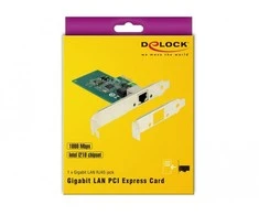 DeLOCK PCIe > 1 x Gigabit LAN, LAN-Adapteris